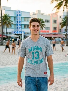 Vintage NFL 1980s Dan Marino Miami Dolphins Practice Jersey Medium